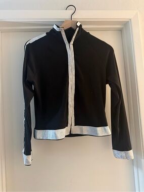 Black Jacket with Silver Trim